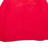 ZARA Womens Blouse Red V-Neck Long Sleeve Viscose 2XL