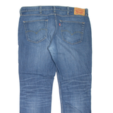 LEVI'S 514 Jeans Mens Blue Slim Straight Stone Wash W38 L32