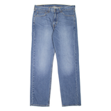 LEVI'S 505 Jeans Mens Blue Regular Straight Stone Wash W34 L32