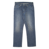 LEVI'S 514 Jeans Mens Blue Slim Straight Stone Wash W33 L30