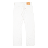 LEVI'S 513 Jeans Mens White Slim Straight W28 L30