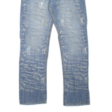 JEANSTAR Mens Jeans Blue Regular Straight Stone Wash W36 L33
