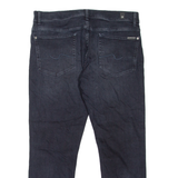 7 FOR ALL MANKIND Paxtyn Mens Jeans Black Regular Tapered Stone Wash W32 L26