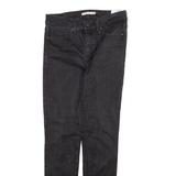 LEVI'S Womens Jeans Black Regular Straight W30 L28