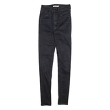 LEVI'S Womens Jeans Black Regular Straight W25 L30