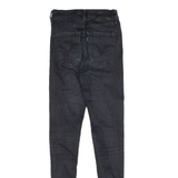 LEVI'S Womens Jeans Black Regular Straight W25 L30