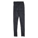 LEVI'S Womens Jeans Black Regular Straight W25 L30