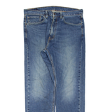 LEVI'S 505 Jeans Mens Blue Regular Straight Stone Wash W36 L32