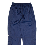 REEBOK Mens Track Pants Blue Tapered XL W30 L34