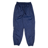 REEBOK Mens Track Pants Blue Tapered XL W30 L34