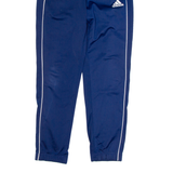 ADIDAS Mens Track Pants Blue Tapered S W28 L30