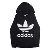 ADIDAS ORIGINALS Womens Black Hoodie UK 12