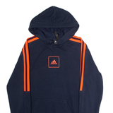 ADIDAS Mens Blue Hoodie S