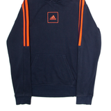 ADIDAS Mens Blue Hoodie S