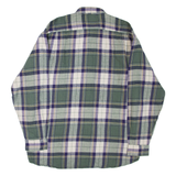 WORKER WEAR Mens Shirt Green Check Long Sleeve L