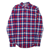 LEVI'S Slim Fit Mens Shirt Blue Check Long Sleeve S