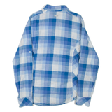 COLUMBIA Womens Shirt Blue Check Long Sleeve L