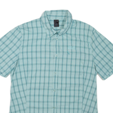 JACK WOLFSKIN Womens Shirt Blue Check UK 12