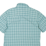 JACK WOLFSKIN Womens Shirt Blue Check UK 12