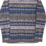 BOGNER Mens Shirt Blue Crazy Pattern Long Sleeve L