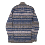 BOGNER Mens Shirt Blue Crazy Pattern Long Sleeve L