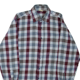 EXPLORER Mens Shirt Grey Check Long Sleeve M
