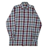 EXPLORER Mens Shirt Grey Check Long Sleeve M