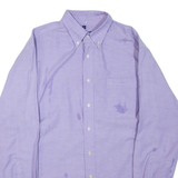 BEN SHERMAN Mens Plain Shirt Purple Long Sleeve L