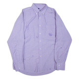 BEN SHERMAN Mens Plain Shirt Purple Long Sleeve L