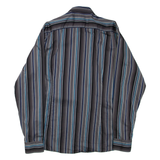 TED BAKER Mens Shirt Grey Striped Long Sleeve L