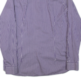 TED BAKER Mens Shirt Purple Striped Long Sleeve L