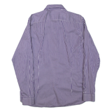 TED BAKER Mens Shirt Purple Striped Long Sleeve L