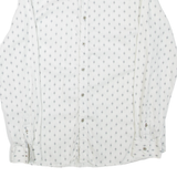 TED BAKER Mens Shirt White Geometric Long Sleeve L