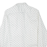 TED BAKER Mens Shirt White Geometric Long Sleeve L
