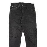 LEVI'S 502 Jeans Mens Black Regular Tapered W31 L32