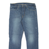 LEVI'S 502 Jeans Mens Blue Regular Tapered Stone Wash W34 L32