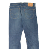 LEVI'S 502 Jeans Mens Blue Regular Tapered Stone Wash W34 L32