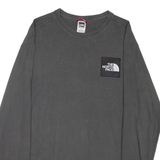 THE NORTH FACE Mens T-Shirt Grey Long Sleeve S
