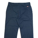 DICKIES Chino Style Workwear Mens Trousers Blue Classic Straight W40 L30