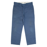 DICKIES 874 Chino Style Workwear Mens Trousers Blue Classic Straight W36 L29