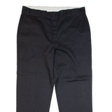 DICKIES Chino Style Workwear Mens Trousers Black Classic Straight W37 L29