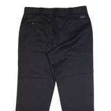 DICKIES Chino Style Workwear Mens Trousers Black Classic Straight W37 L29