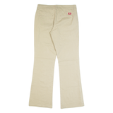 DICKIES Chino Style Workwear Womens Trousers Beige Slim Bootcut W32 L31