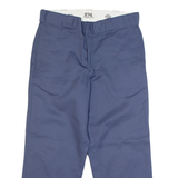 DICKIES 874 Workwear Mens Trousers Blue Classic Straight W34 L25