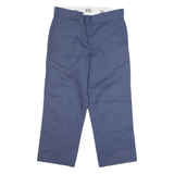DICKIES 874 Workwear Mens Trousers Blue Classic Straight W34 L25