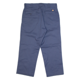 DICKIES 874 Workwear Mens Trousers Blue Classic Straight W34 L25