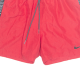 NIKE Mesh Lined Mens Swimming Shorts Red Relaxed M W28