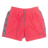 NIKE Mesh Lined Mens Swimming Shorts Red Relaxed M W28