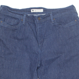 LEVI'S Turn Up Womens Denim Shorts Blue Relaxed L W34