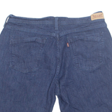 LEVI'S Turn Up Womens Denim Shorts Blue Relaxed L W34